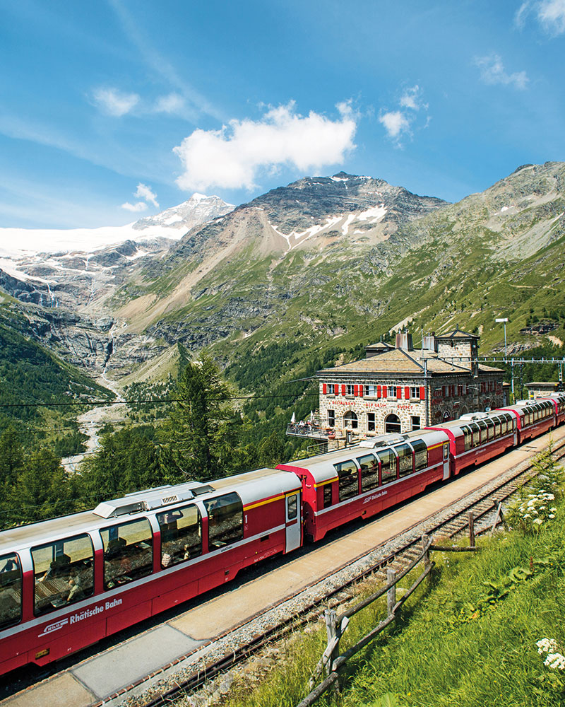 Tag 3 Humboldt ReiseWelt Davos Schweiz Reise _bernina_express_chur_tirano_alp_gruem